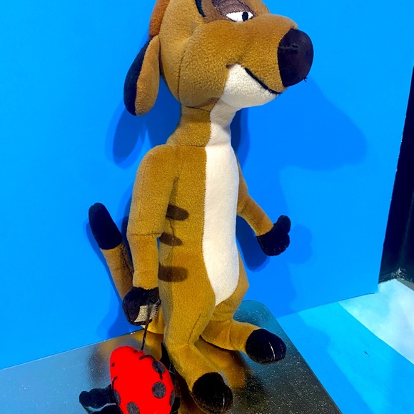 DISNEY THE LION KING 90s TIMON w/LADY BUG PLUSH EXCLUSIVELY FOR WALT DISNEY 12” - Picture 7 of 13